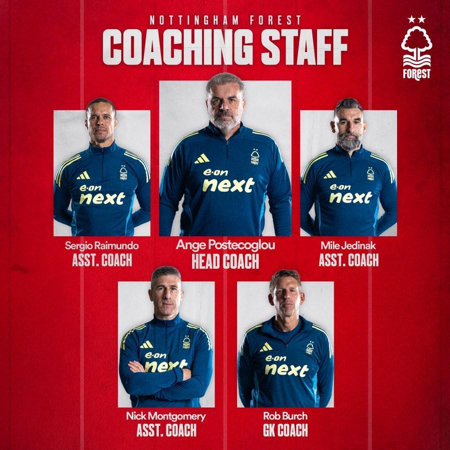 2026世界杯-诺丁汉森林官方：耶迪纳克等四人加入澳波教练组