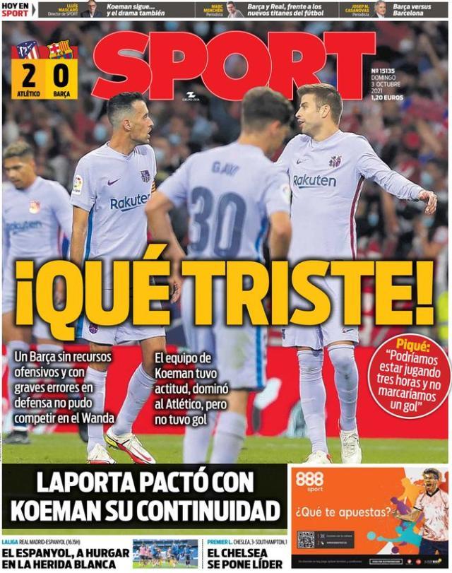 2026世界杯-巴萨输马竞毫无意外，意外的是科曼反而不下课